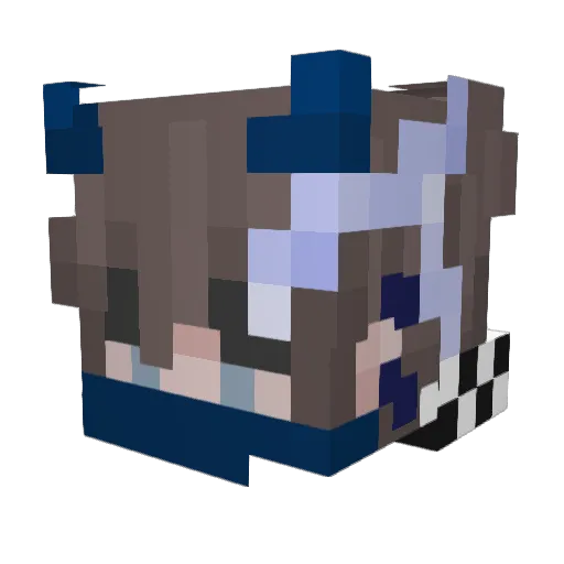 EzePizi__ Minecraft avatar head, 3D render