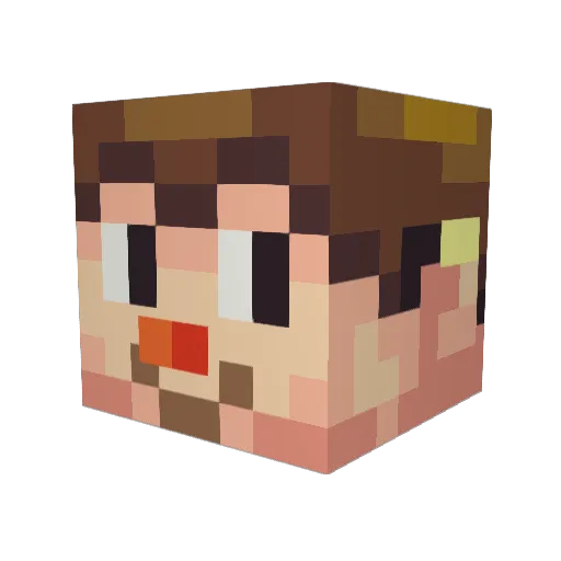 Ezed380 Minecraft avatar head, 3D render