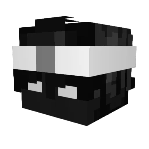 Ezeerc Minecraft avatar head, 3D render