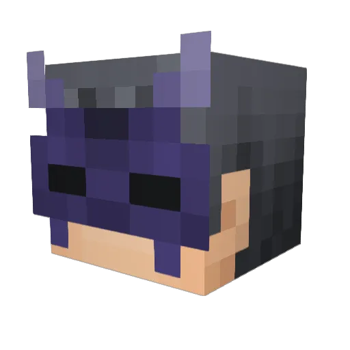 Ezehie Minecraft avatar head, 3D render