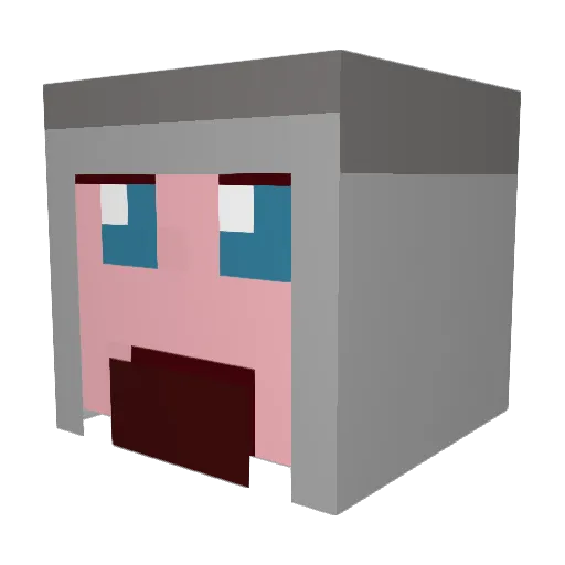 Ezekiel_III Minecraft avatar head, 3D render
