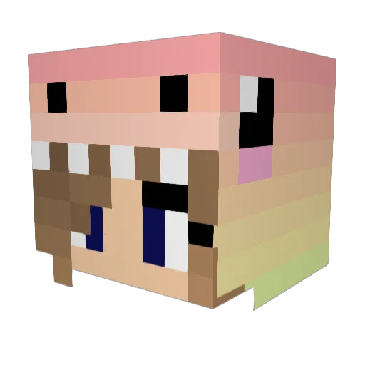 Ezel_131 Minecraft avatar head, 3D render