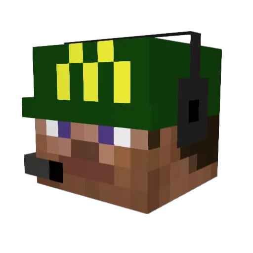 Ezelo_ Minecraft avatar head, 3D render