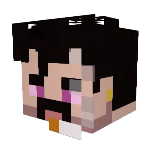 Ezequiel Minecraft avatar head, 3D render