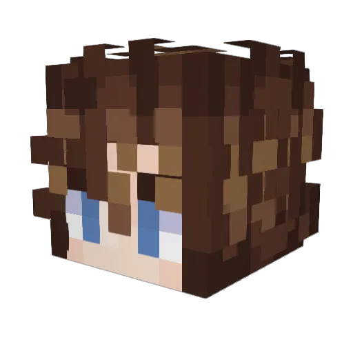 EzereaI Minecraft avatar head, 3D render