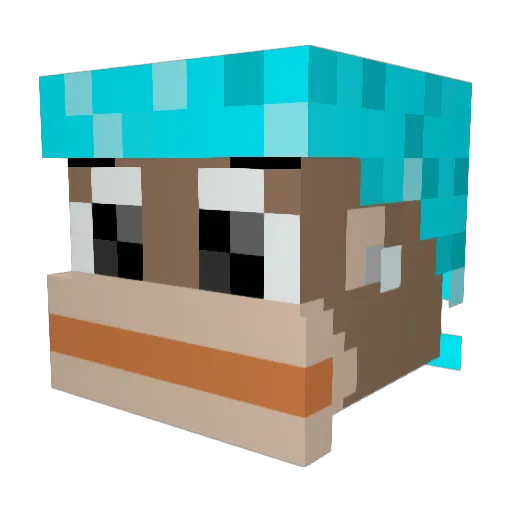 Minecraft-Avatar von Ezgoingz13: Kopf als 3D-Render