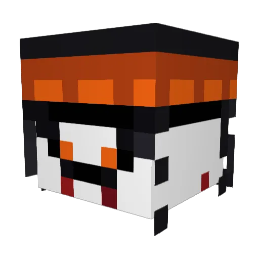 EziWix Minecraft avatar head, 3D render