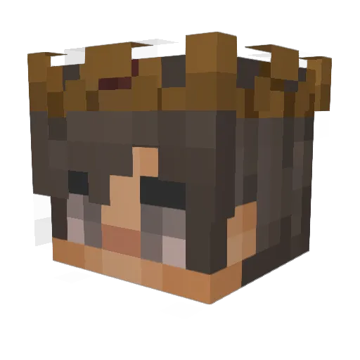 Ezil_Legends Minecraft avatar head, 3D render