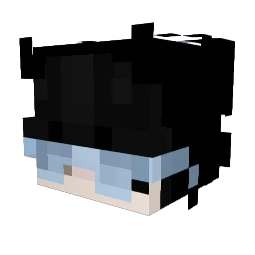 Ezilon Minecraft avatar head, 3D render