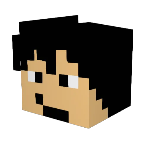 EzioRomo Minecraft avatar head, 3D render
