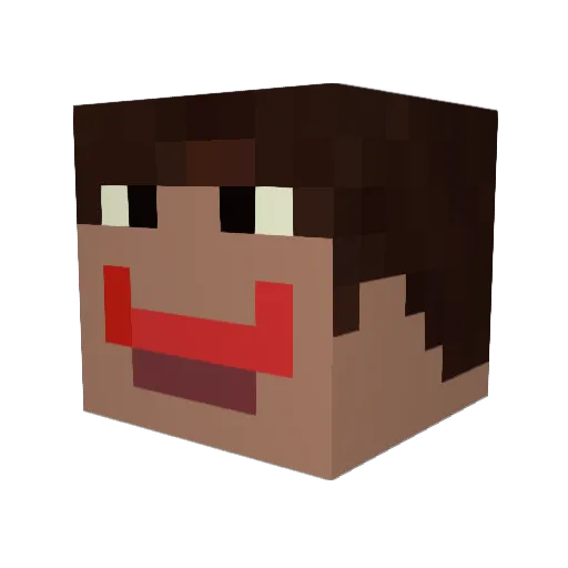 Ezio_L0214 Minecraft avatar head, 3D render