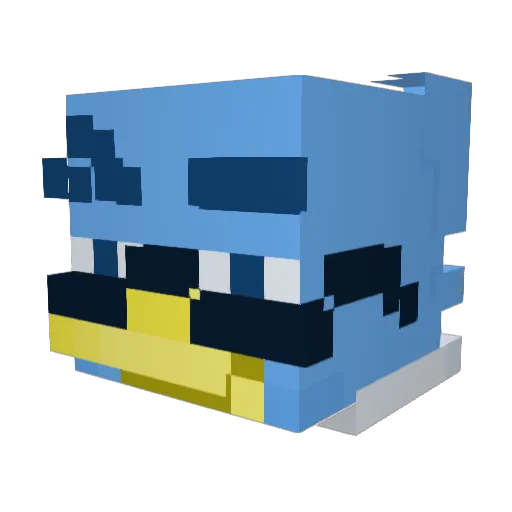 Ezio_RLLST Minecraft avatar head, 3D render