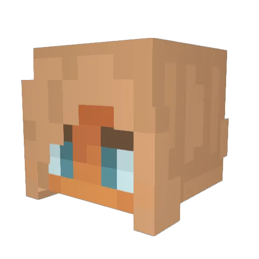 Eziox666 Minecraft avatar head, 3D render