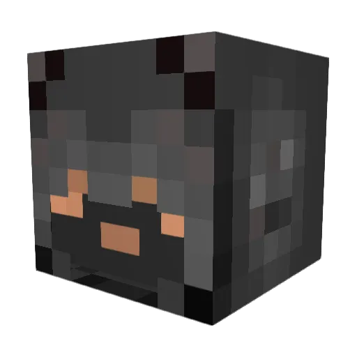 Eziozlin Minecraft avatar head, 3D render