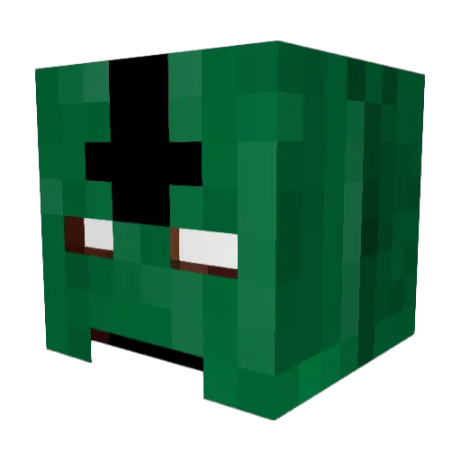 Ezizzo Minecraft avatar head, 3D render