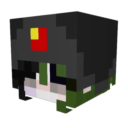 Ezkaton_ Minecraft avatar head, 3D render