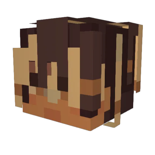 Ezkillll Minecraft avatar head, 3D render