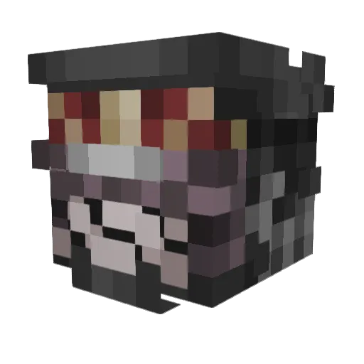 Ezkopyzer Minecraft avatar head, 3D render