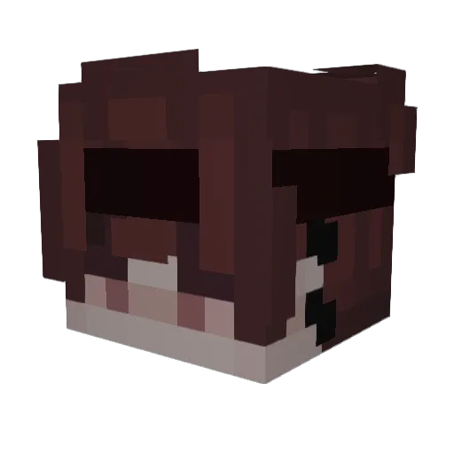Ezkxo Minecraft avatar head, 3D render