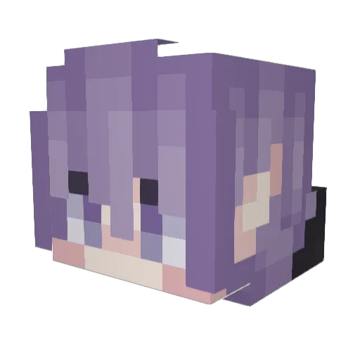 Ezn4R Minecraft avatar head, 3D render