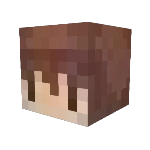 EzoRindou Minecraft avatar head, 3D render