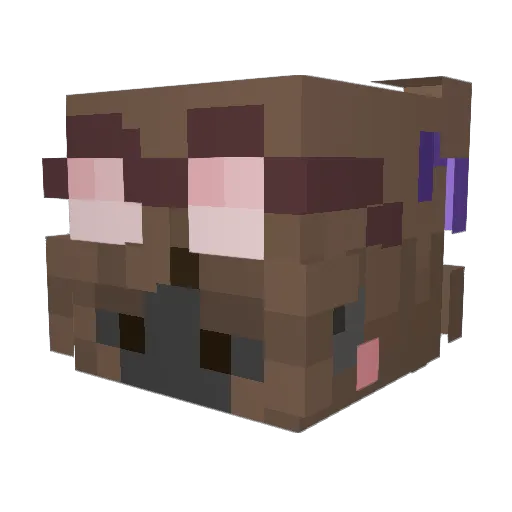 Ezpirit Minecraft avatar head, 3D render