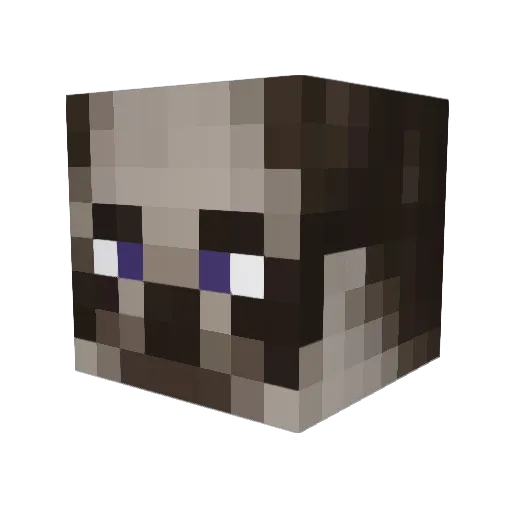 Ezra1187 Minecraft avatar head, 3D render
