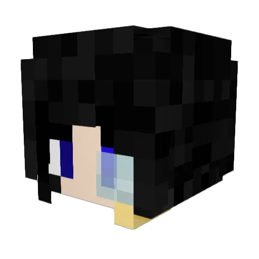 EzraI2 Minecraft avatar head, 3D render