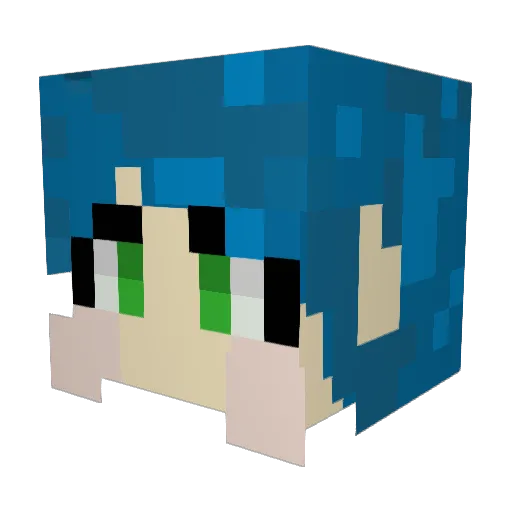 EzraJ13 Minecraft avatar head, 3D render