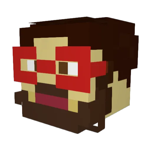 Ezra_Taylor Minecraft avatar head, 3D render