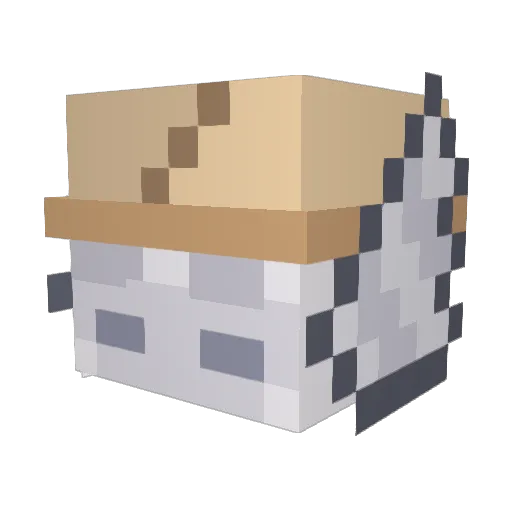Ezral_ Minecraft avatar head, 3D render