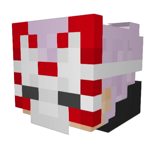 Ezreki Minecraft avatar head, 3D render