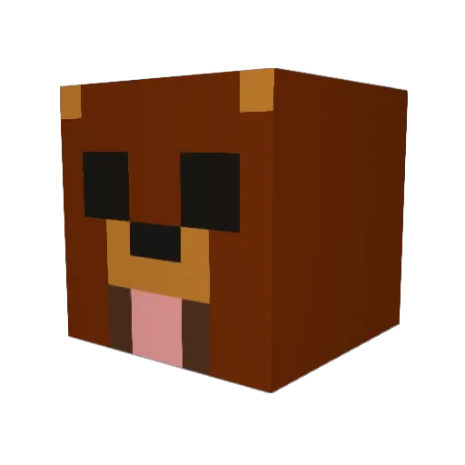 Ezsheitan Minecraft avatar head, 3D render