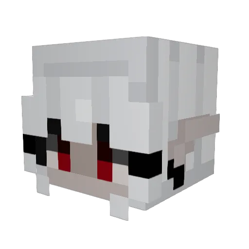 Eztlix Minecraft avatar head, 3D render