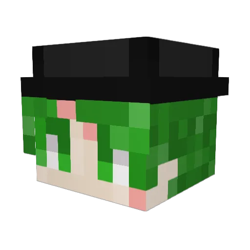 EzyiiG Minecraft avatar head, 3D render
