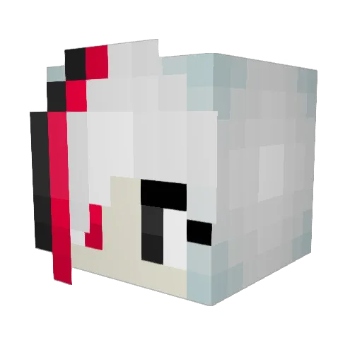 Ezyne Minecraft avatar head, 3D render