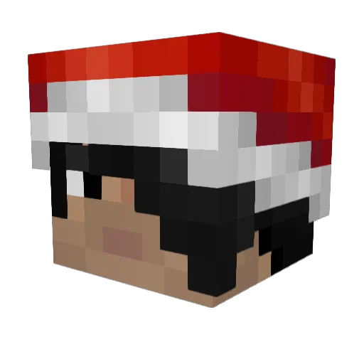 Ezyzz Minecraft avatar head, 3D render