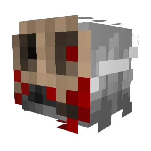 Ezz_y Minecraft avatar head, 3D render