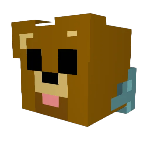 Ezza__Bear Minecraft avatar head, 3D render