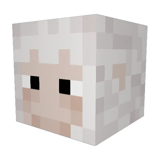 Ezzax_x Minecraft avatar head, 3D render