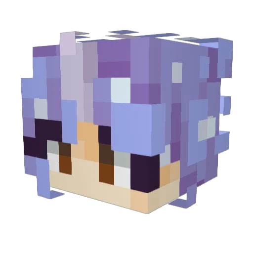 F00zi Minecraft avatar head, 3D render