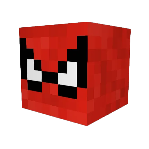 F04X Minecraft avatar head, 3D render
