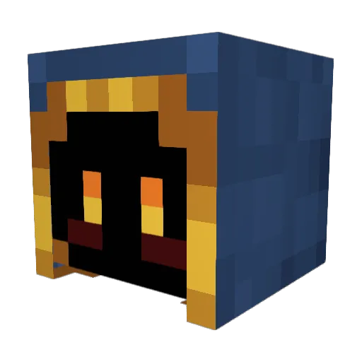 F0OS Minecraft avatar head, 3D render