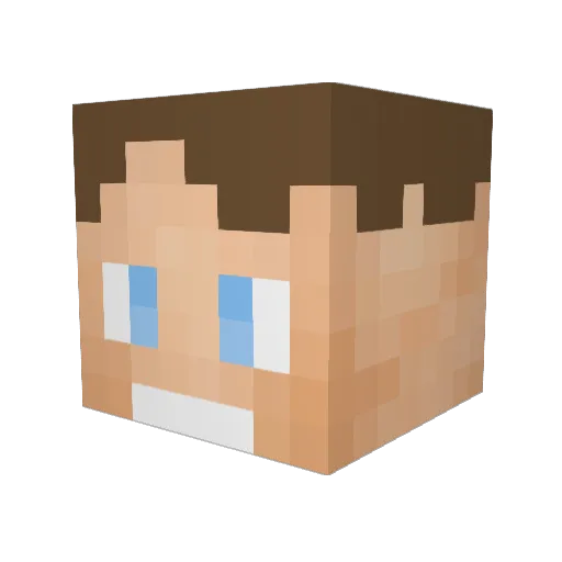 F0REY Minecraft avatar head, 3D render