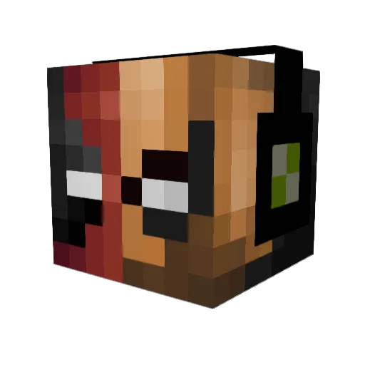 F0RMULA_WAND Minecraft avatar head, 3D render