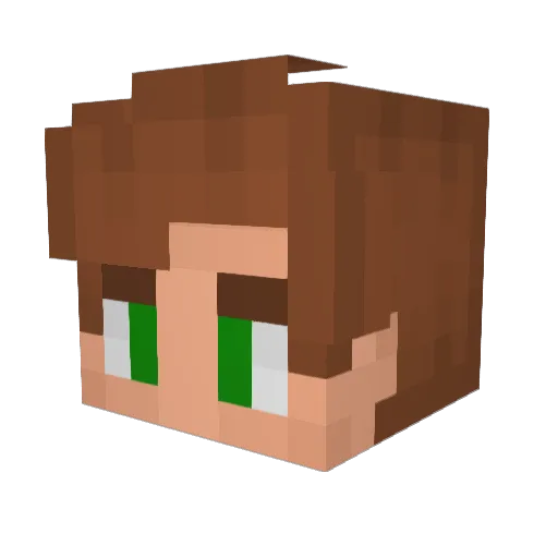 F0ResToff Minecraft avatar head, 3D render