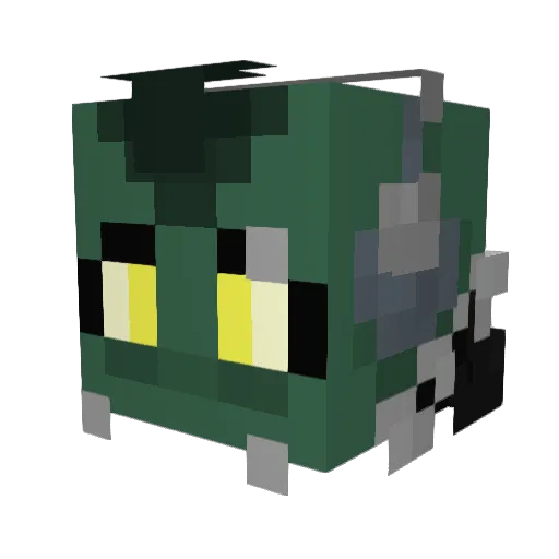 F0XBL Minecraft avatar head, 3D render