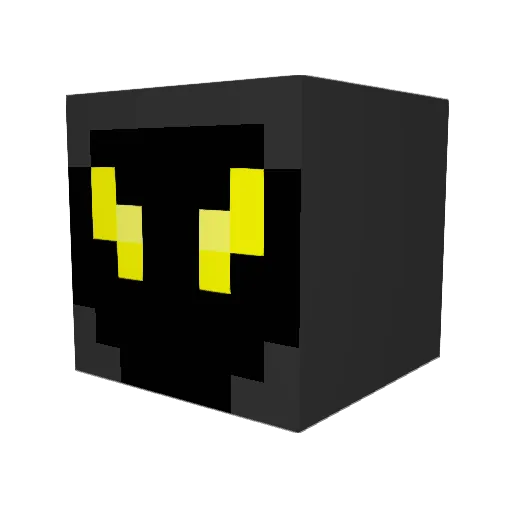 F0XRAL Minecraft avatar head, 3D render