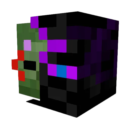 F0lyx Minecraft avatar head, 3D render