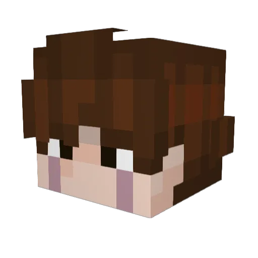 F0n3 Minecraft avatar head, 3D render